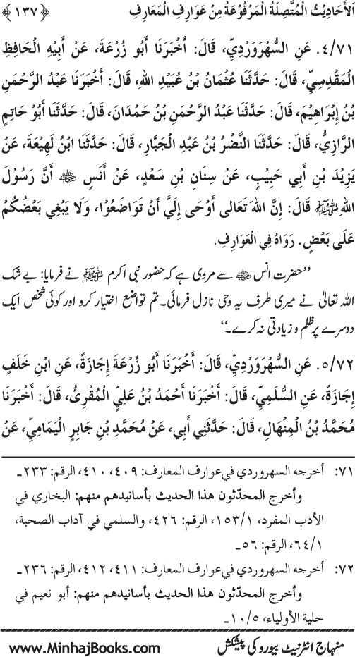 Silsila Marwiyat-e-Sufiya’ (3): Al-Marwiyat al-Suhrawardiyya min al-Ahadith al-Nabawiyya