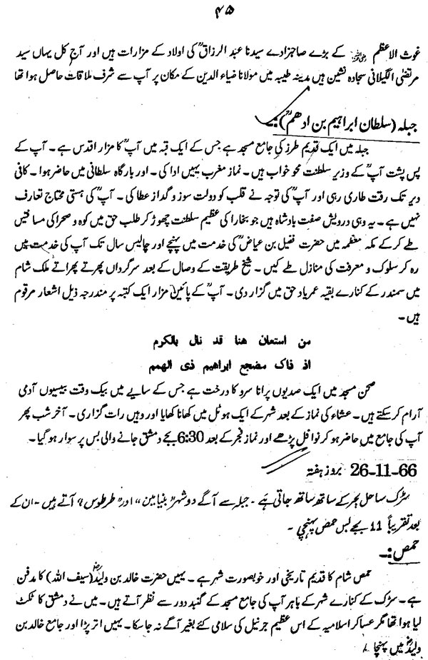 سفرنامہ (حضرت فرید ملت ڈاکٹر فرید الدین قادریؒ)